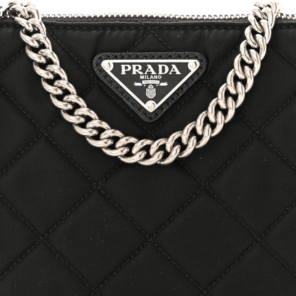 Prada Nylon Tessuto Impuntu Quilted Crossbody Bag Black 8 of 10