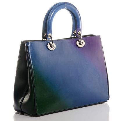Christian Dior Box Calfskin Gradient Medium Diorissimo Blue Violet 2 of 18