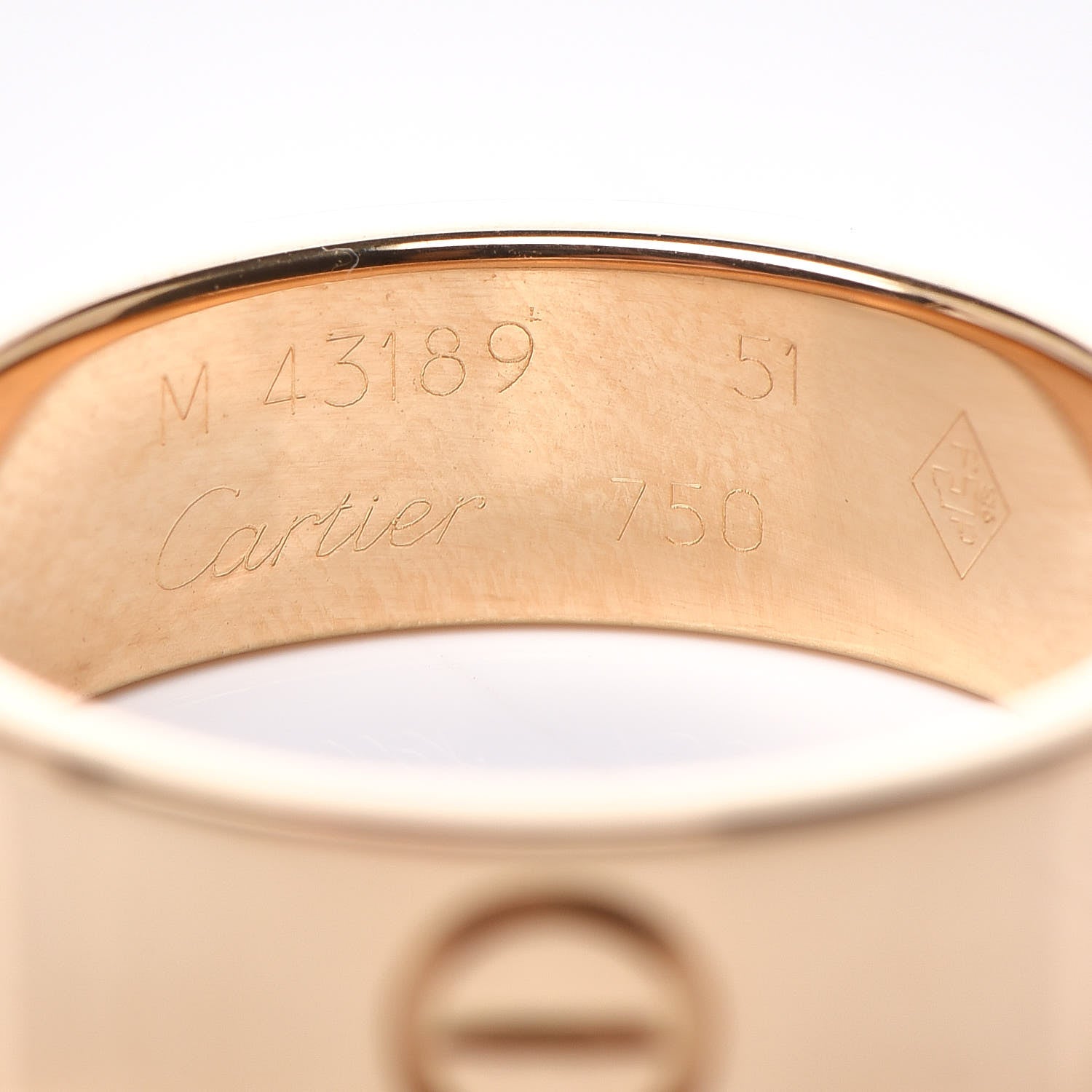 Cartier 18K Yellow Gold 5.5mm LOVE Ring 51 5.75 4 of 4