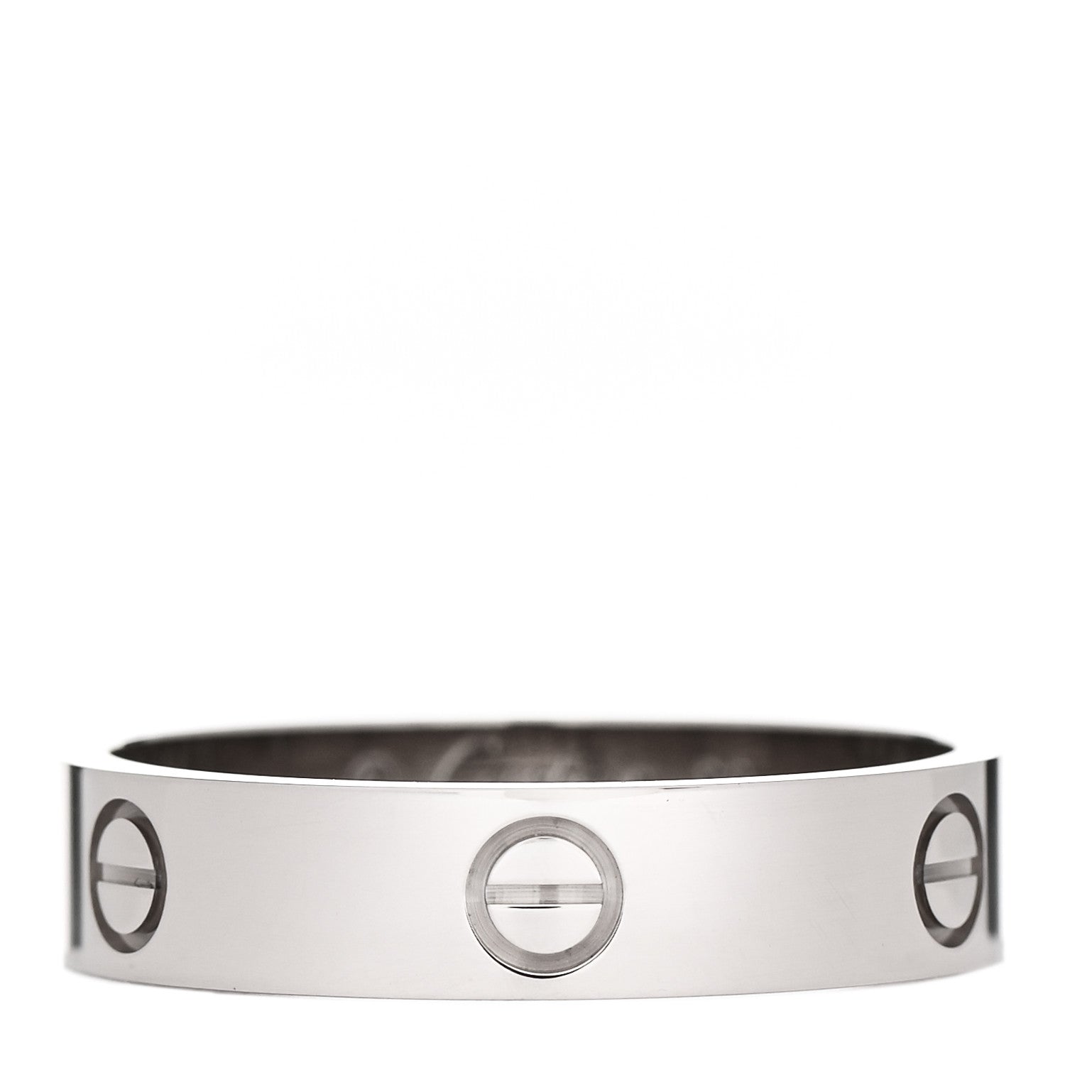 Cartier 18K White Gold 5.5mm LOVE Ring 69 12.75 1 of 5