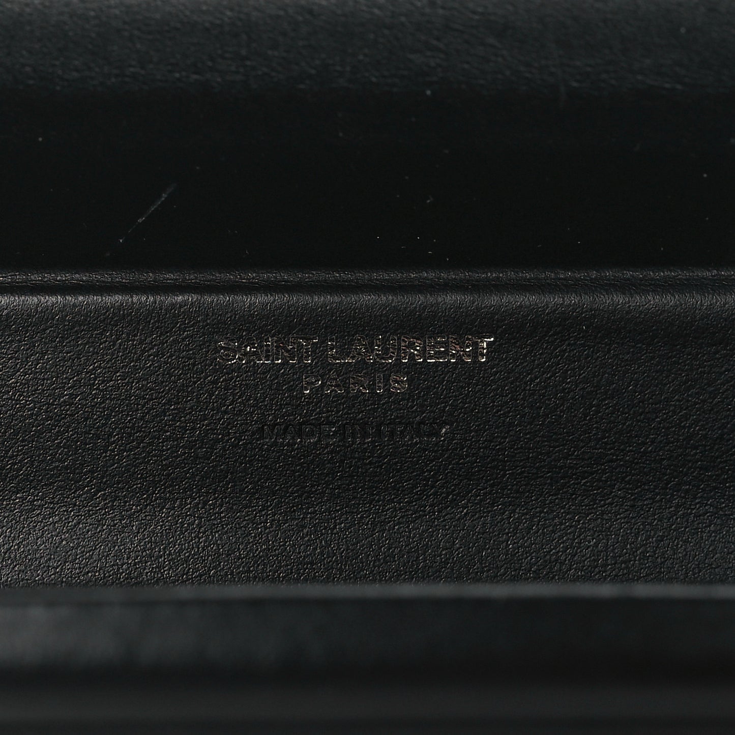 Ribbed Plexiglass Lambskin Fringe Monogram Opium Box Bag Black
