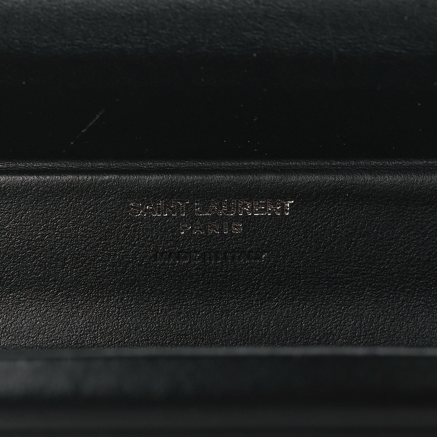 Saint Laurent Ribbed Plexiglass Lambskin Fringe Monogram Opium Box Bag Black 6 of 8