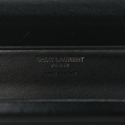 Saint Laurent Ribbed Plexiglass Lambskin Fringe Monogram Opium Box Bag Black 6 of 8