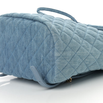 Chanel Washed Denim Quilted Small Urban Spirit Backpack Light Blue 10 of 11