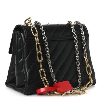 Off-White Calfskin Diagonal Quilted Jackhammer 24 Shoulder Bag Black 3 of 12