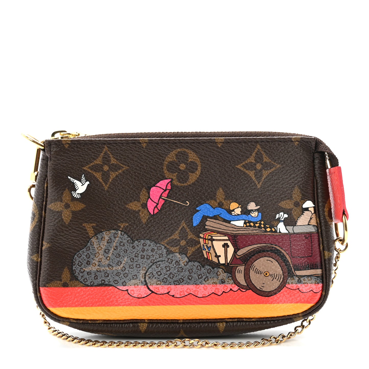 Monogram 2015 Christmas Animation Mini Pochette Accessories