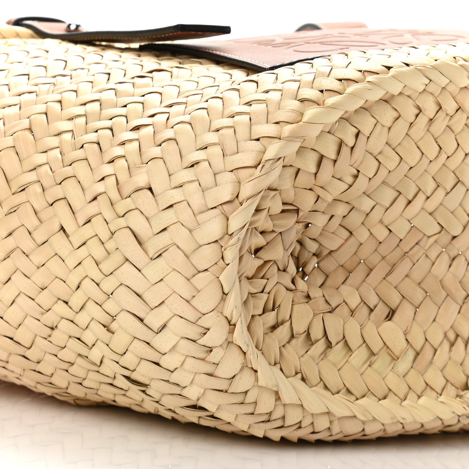 Loewe Raffia Basket Tote Bag Natural Tan 7 of 8