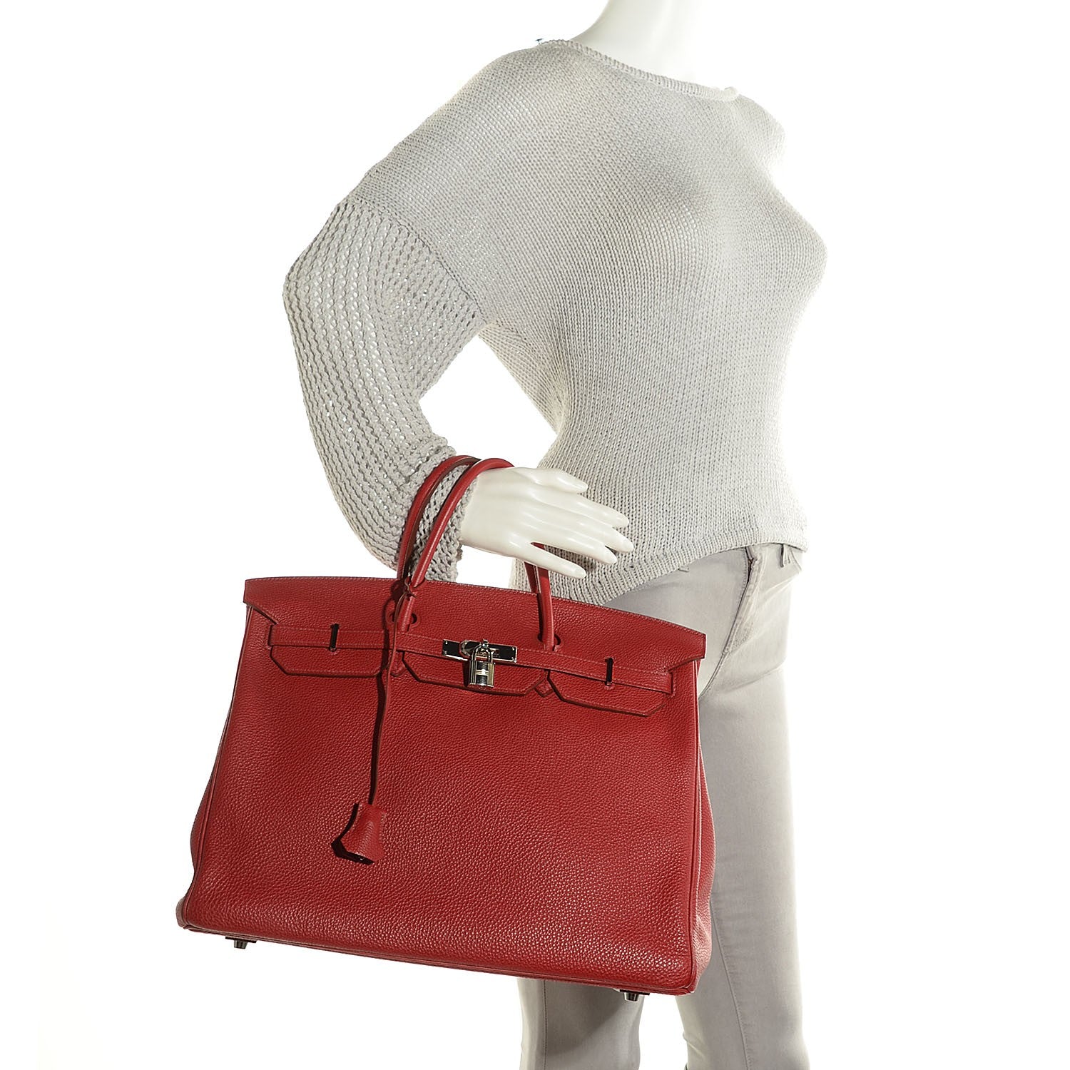 Hermes Togo Birkin 40 Rouge Garance 3 of 27