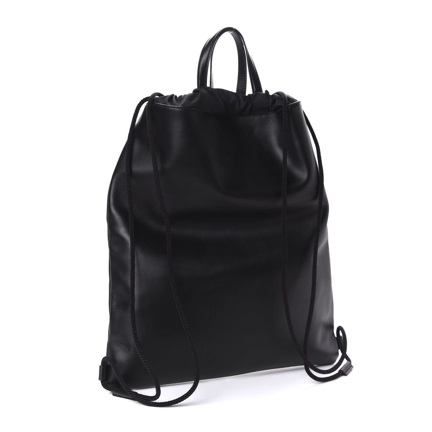 Calfskin Small GucciGhost Drawstring Backpack Black