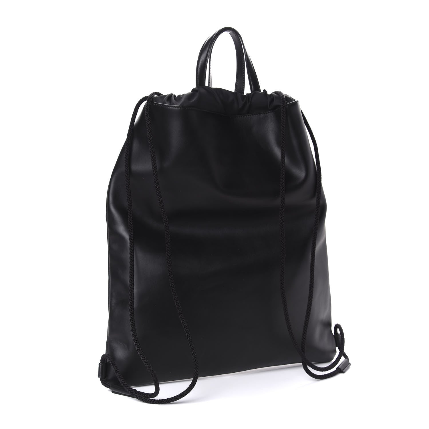 Gucci Calfskin Small GucciGhost Drawstring Backpack Black 2 of 10