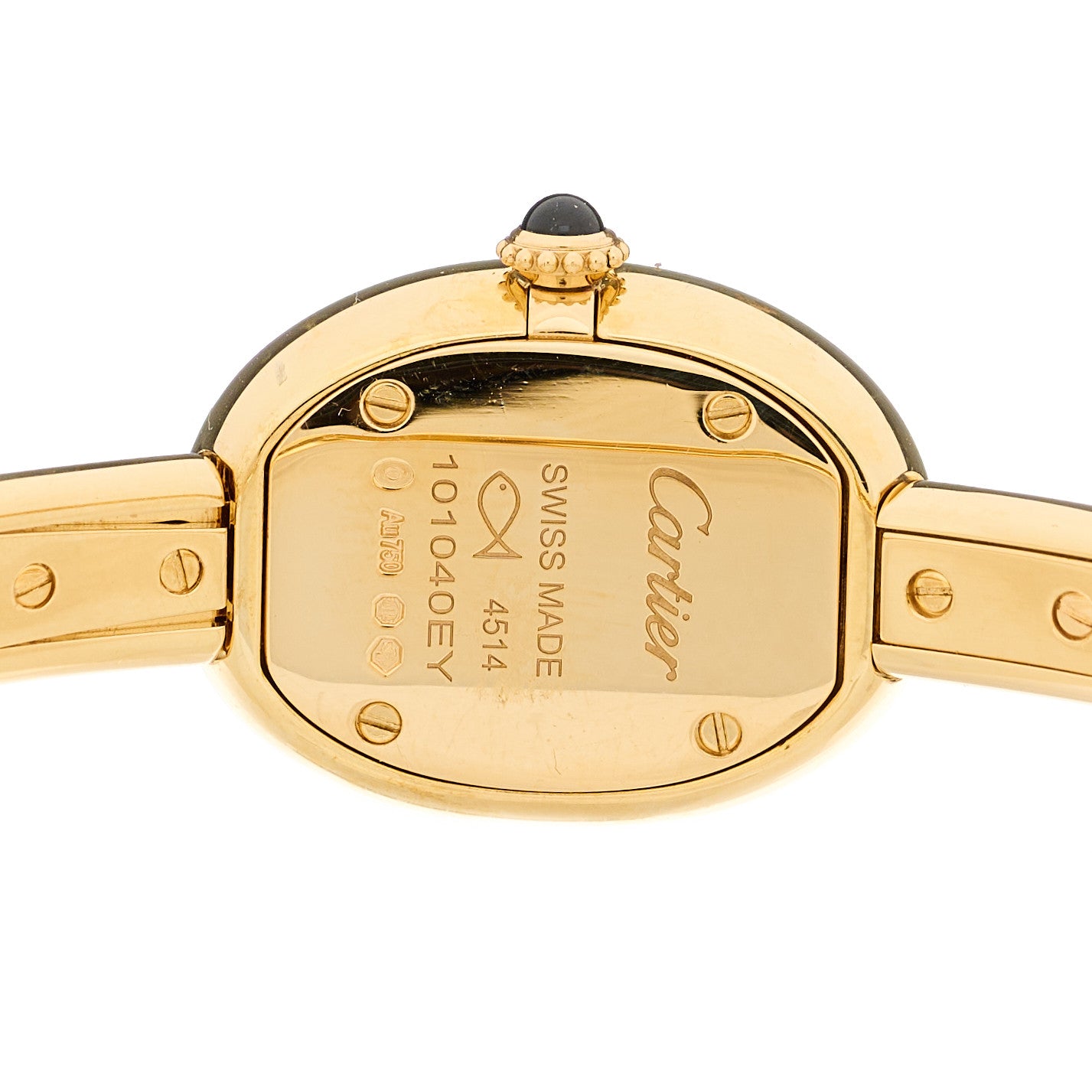 Cartier 18K Yellow Gold 19mm Baignoire Quartz Watch 3 of 5