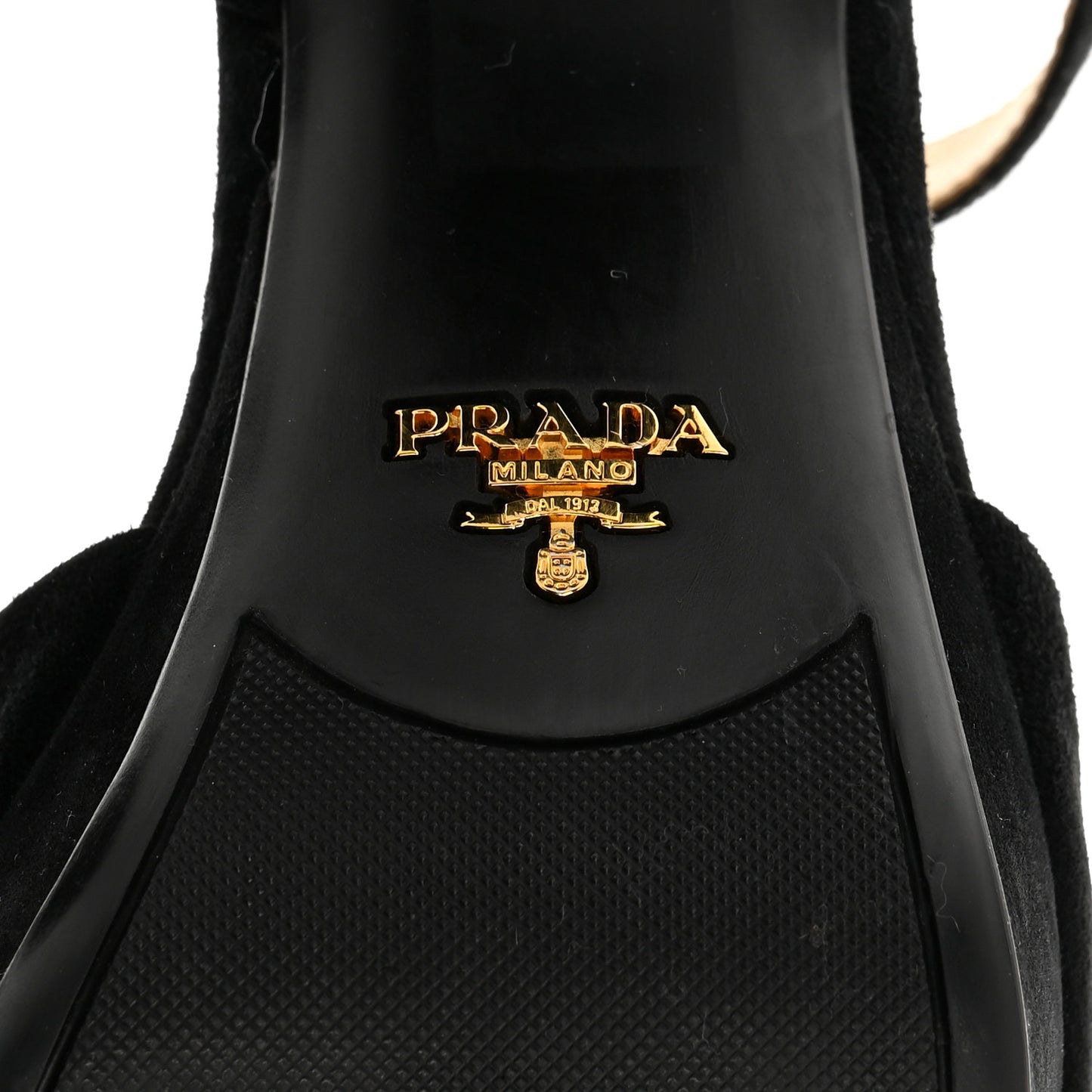 Suede Crisscross Platform 20/65mm Sandals 37.5 Black