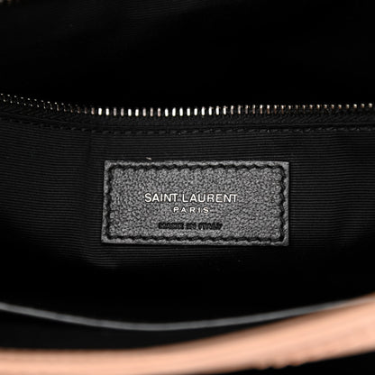 Saint Laurent Crinkled Calfskin Matelasse Monogram Medium Niki Chain Satchel Dark Toffee 6 of 10