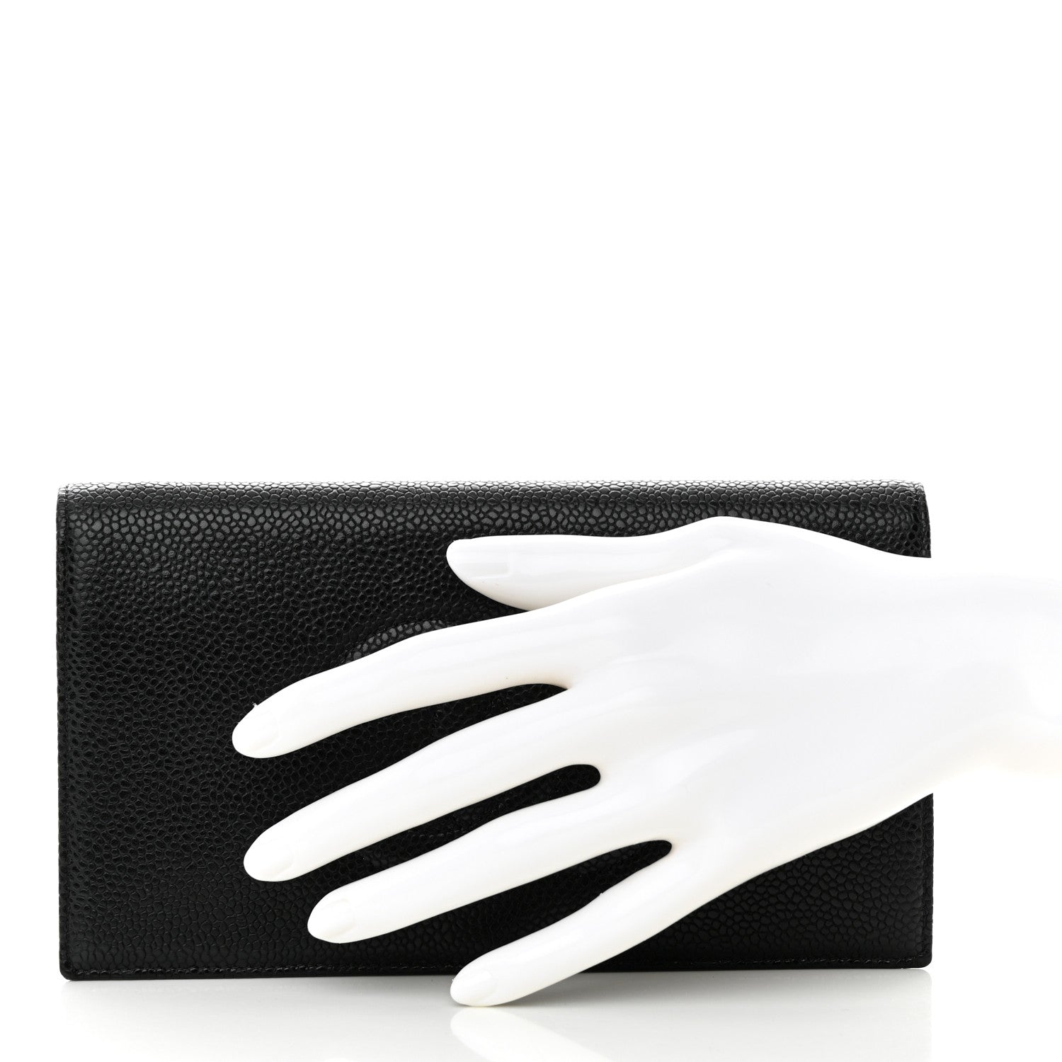 Chanel Caviar Timeless CC Yen Wallet Black 2 of 14