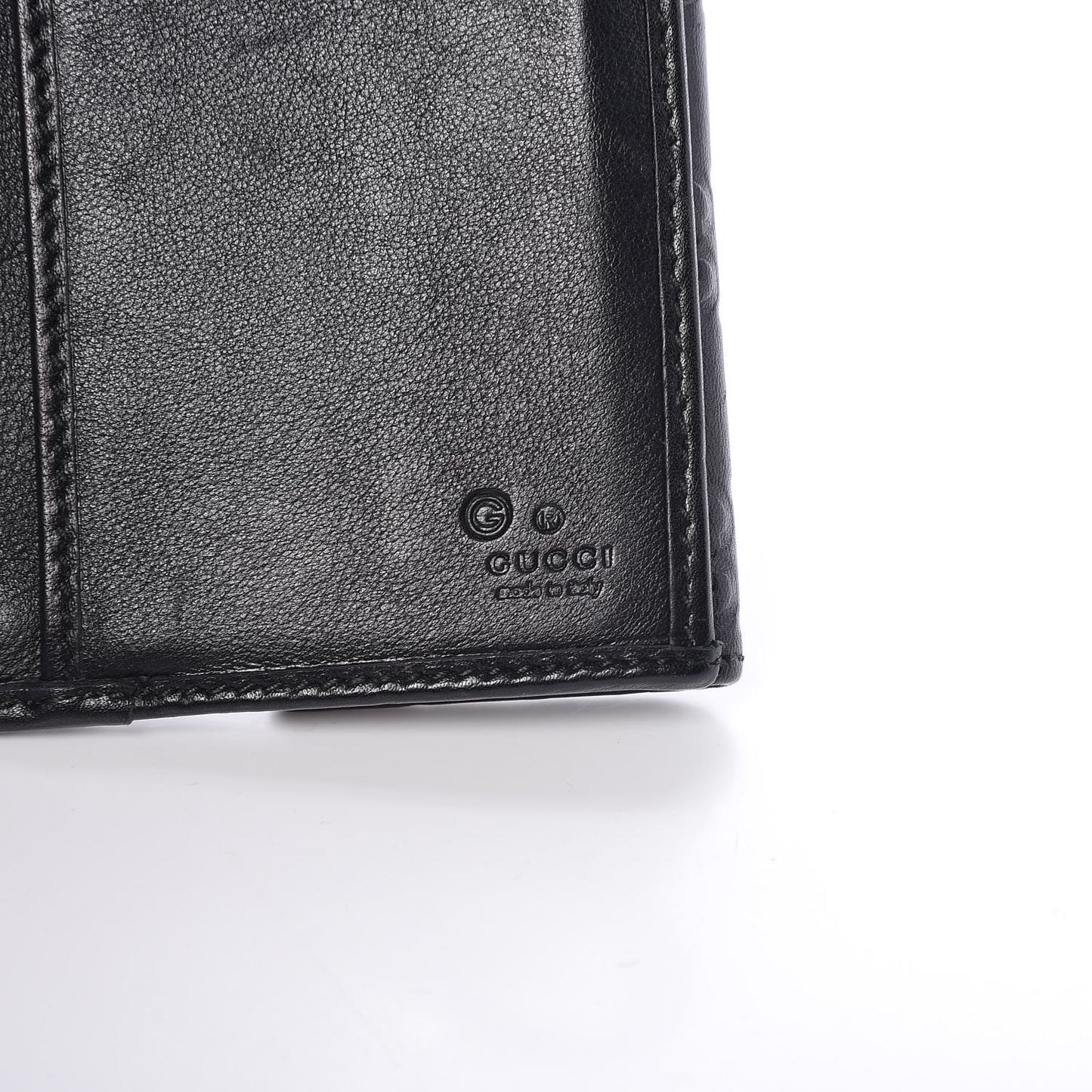 Guccissima Continental Wallet Black