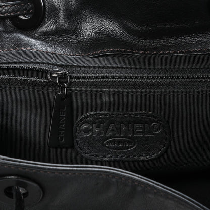Chanel Lambskin CC Backpack Black 6 of 10