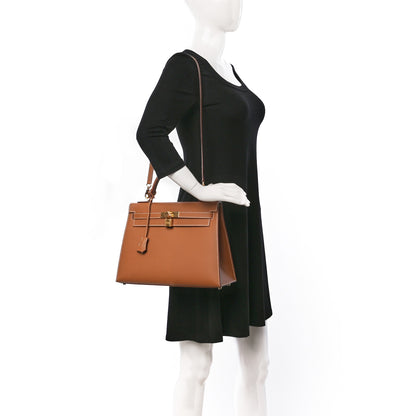 Hermes Epsom Kelly Sellier 32 Gold 2 of 10