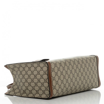 Gucci GG Supreme Monogram Medium Padlock Tote Beige Cuir 4 of 6