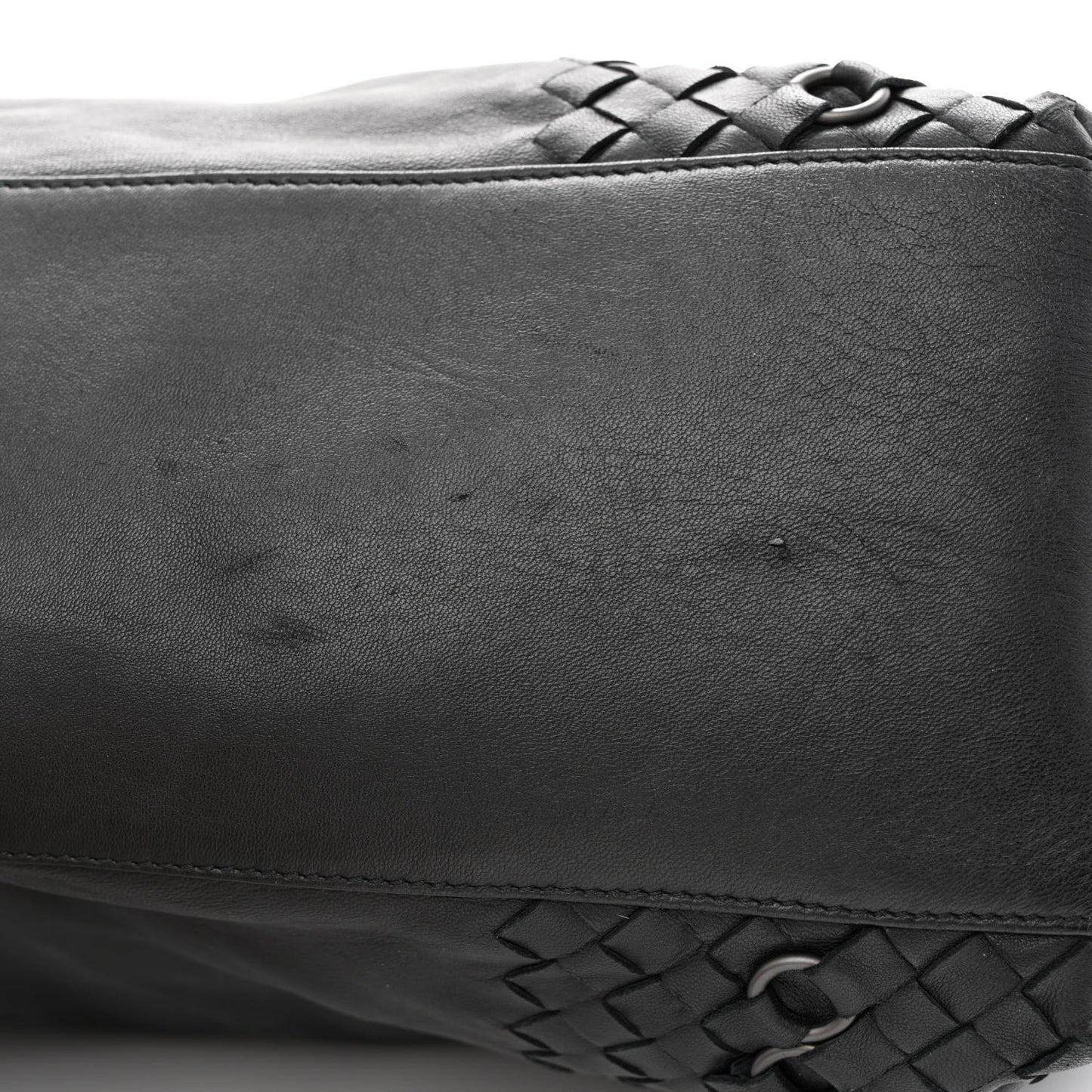Lambskin Intrecciato Tote Black