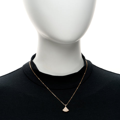18K Rose Gold Diamond Divas' Dream Pave Pendant Necklace
