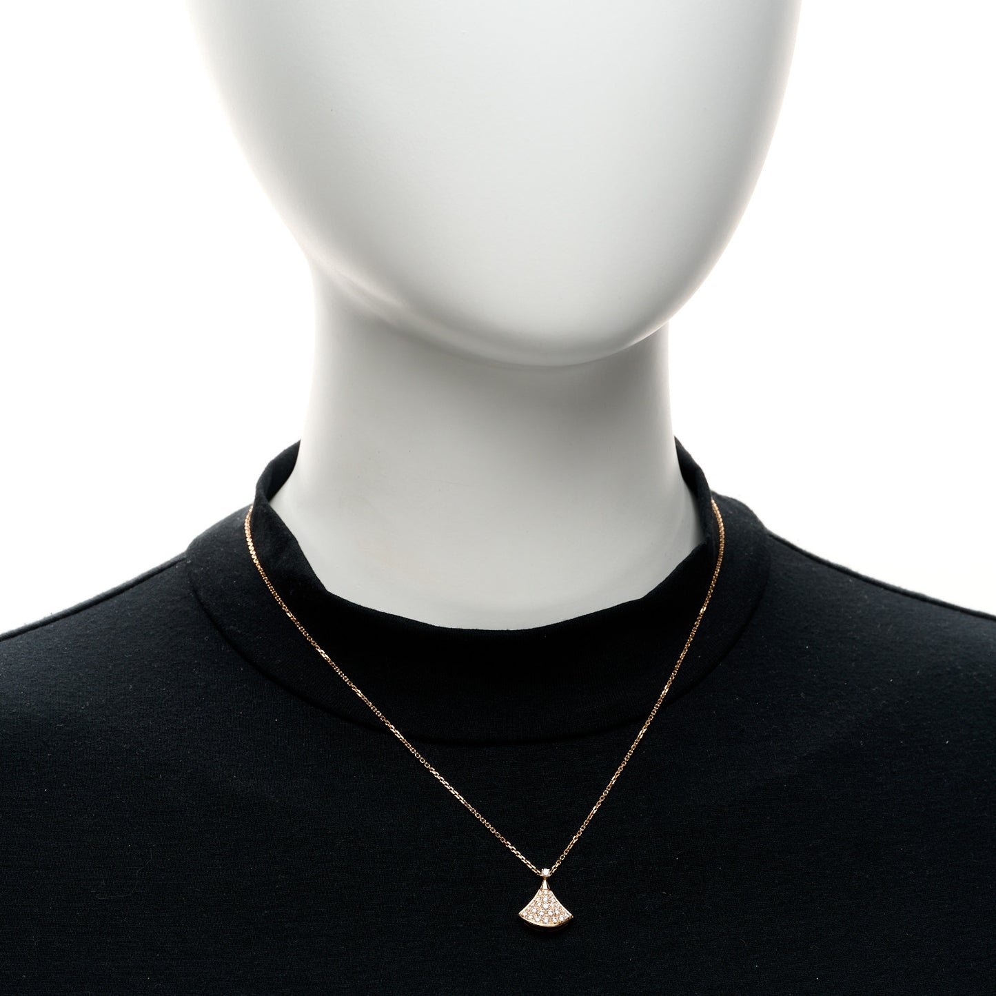 18K Rose Gold Diamond Divas' Dream Pave Pendant Necklace