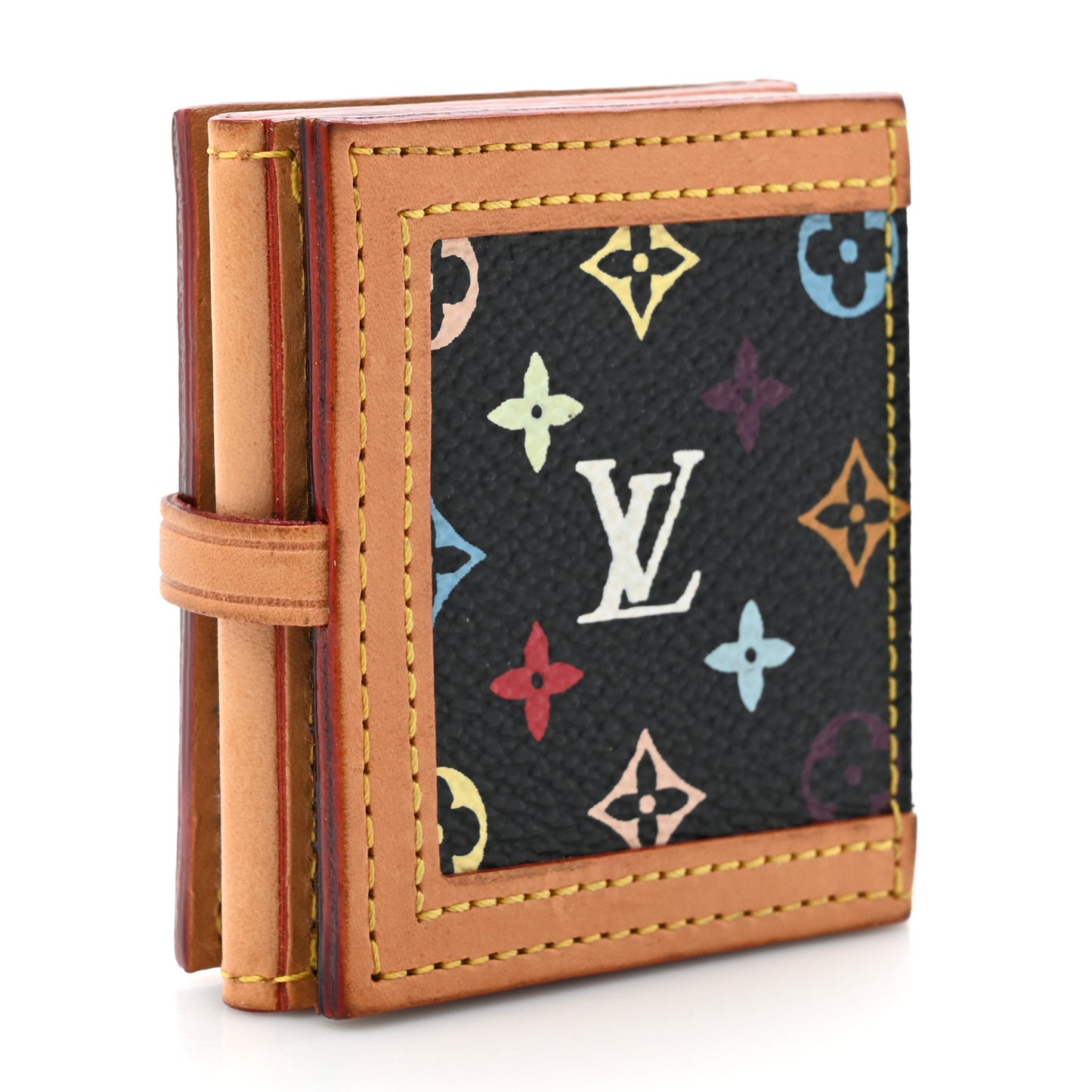 Monogram Multicolor 4 Photo Frame Wallet Black