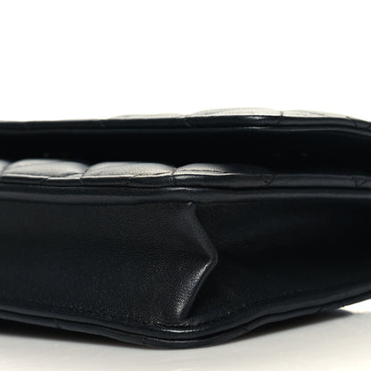 Chanel Lambskin Quilted Wallet On Chain WOC So Black 11 of 12