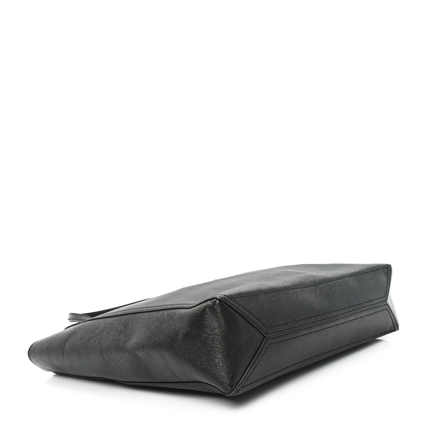 New Sakai Calfskin Lux Medium Dahlia Tote Black