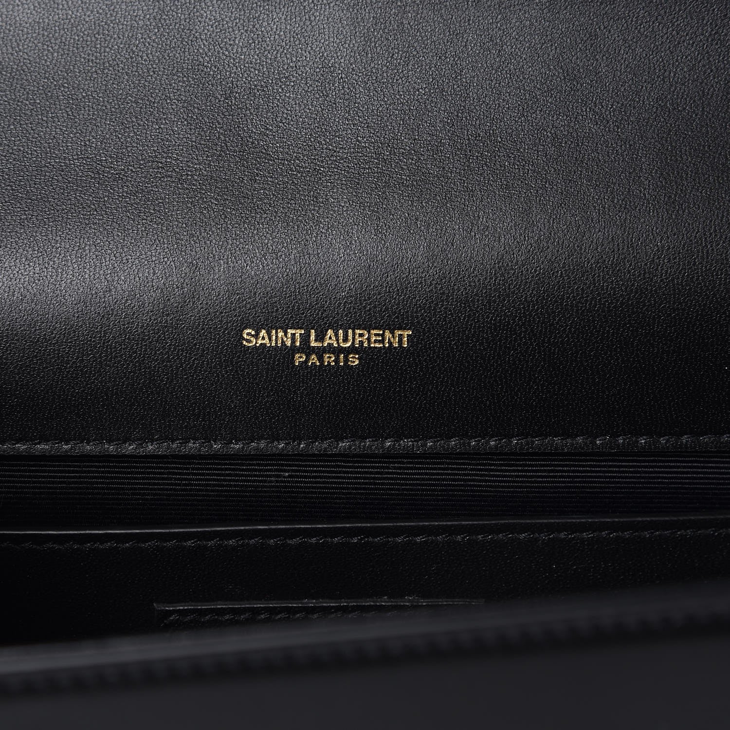 Saint Laurent Calfskin Crystal Medium Monogram Kate Satchel Black 6 of 7