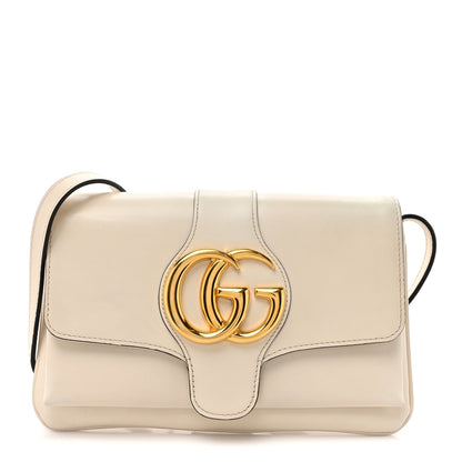 Gucci Calfskin Small Arli Flap Shoulder Bag Mystic White 1 of 14