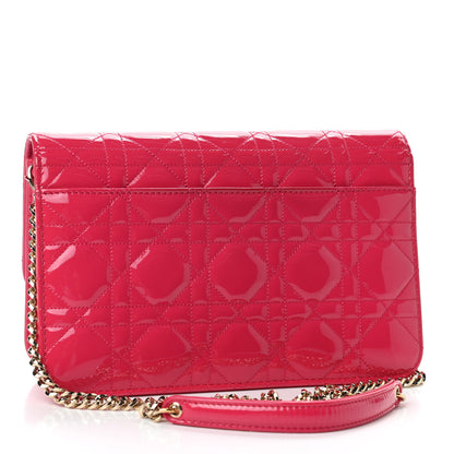 Christian Dior Patent Cannage Miss Dior Promenade Pouch Fuchsia 2 of 4