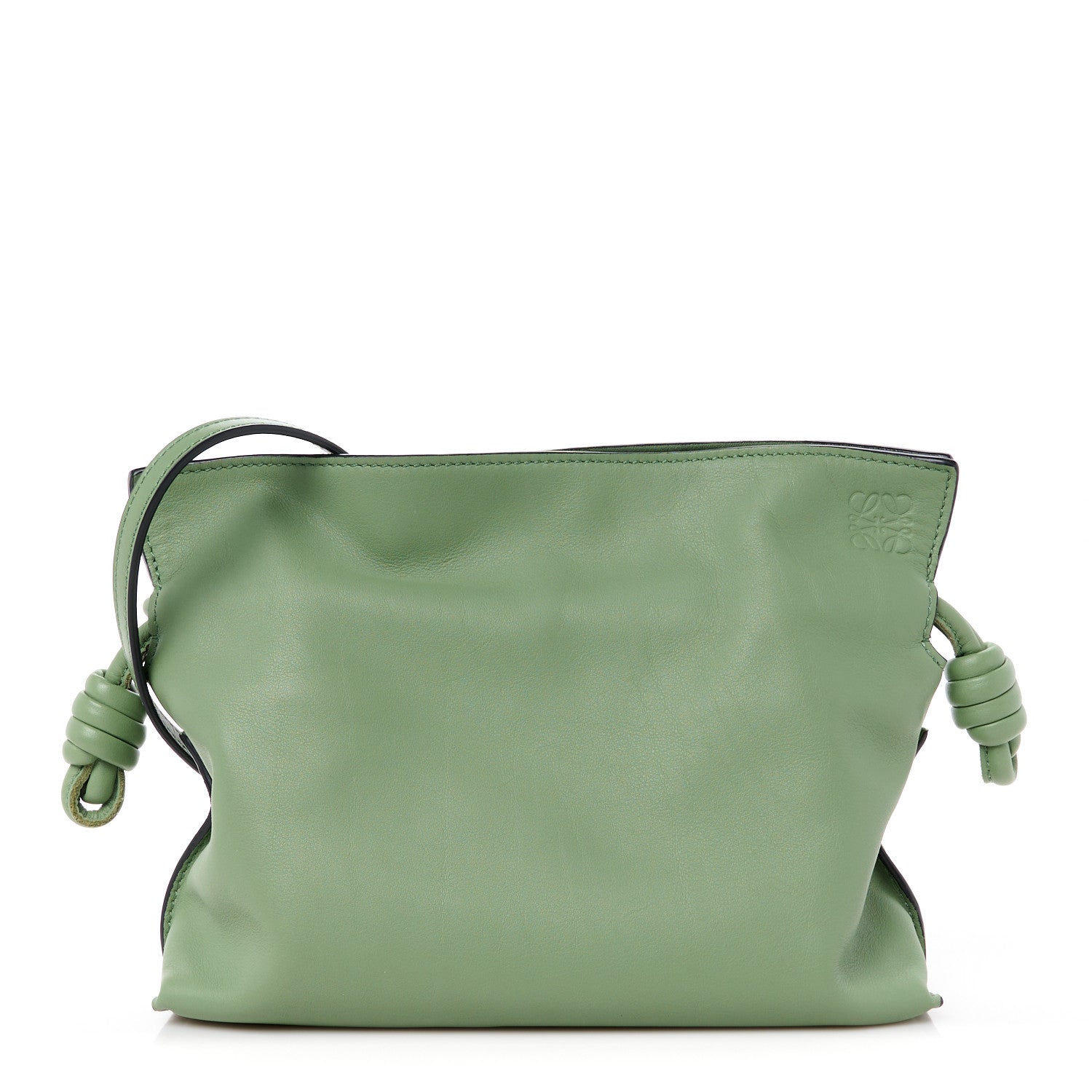 Loewe Calfskin Mini Flamenco Knot Clutch Rosemary 1 of 10