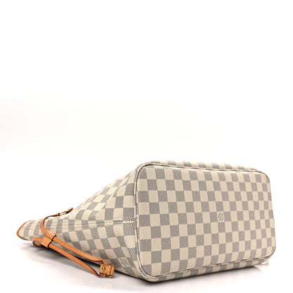 Louis Vuitton Damier Azur Neo Neverfull MM Rose Ballerine 4 of 8