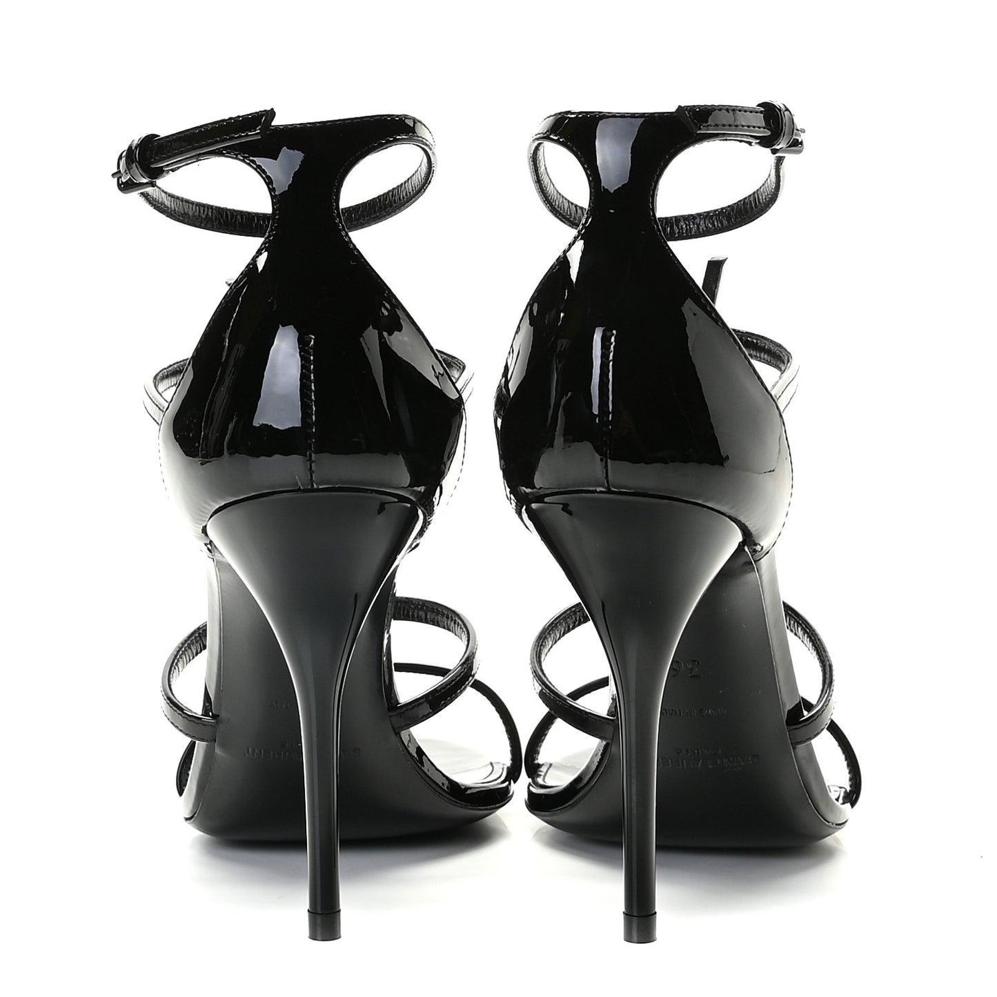 Patent Cassandra 100 Ankle Strap Sandals 36 Black