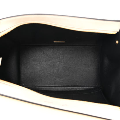 Celine Calfskin Suede Whipsnake Medium Trapeze Black White 4 of 12