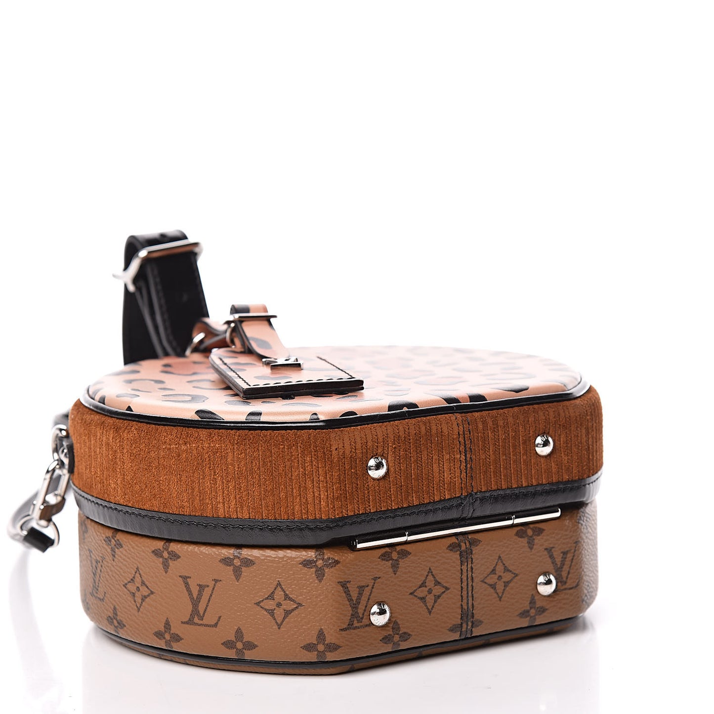 Reverse Monogram Leopard Petite Boite Chapeau