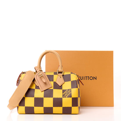 Louis Vuitton Damier Pop Speedy Bandouliere 25 Jaune Mat 15 of 15