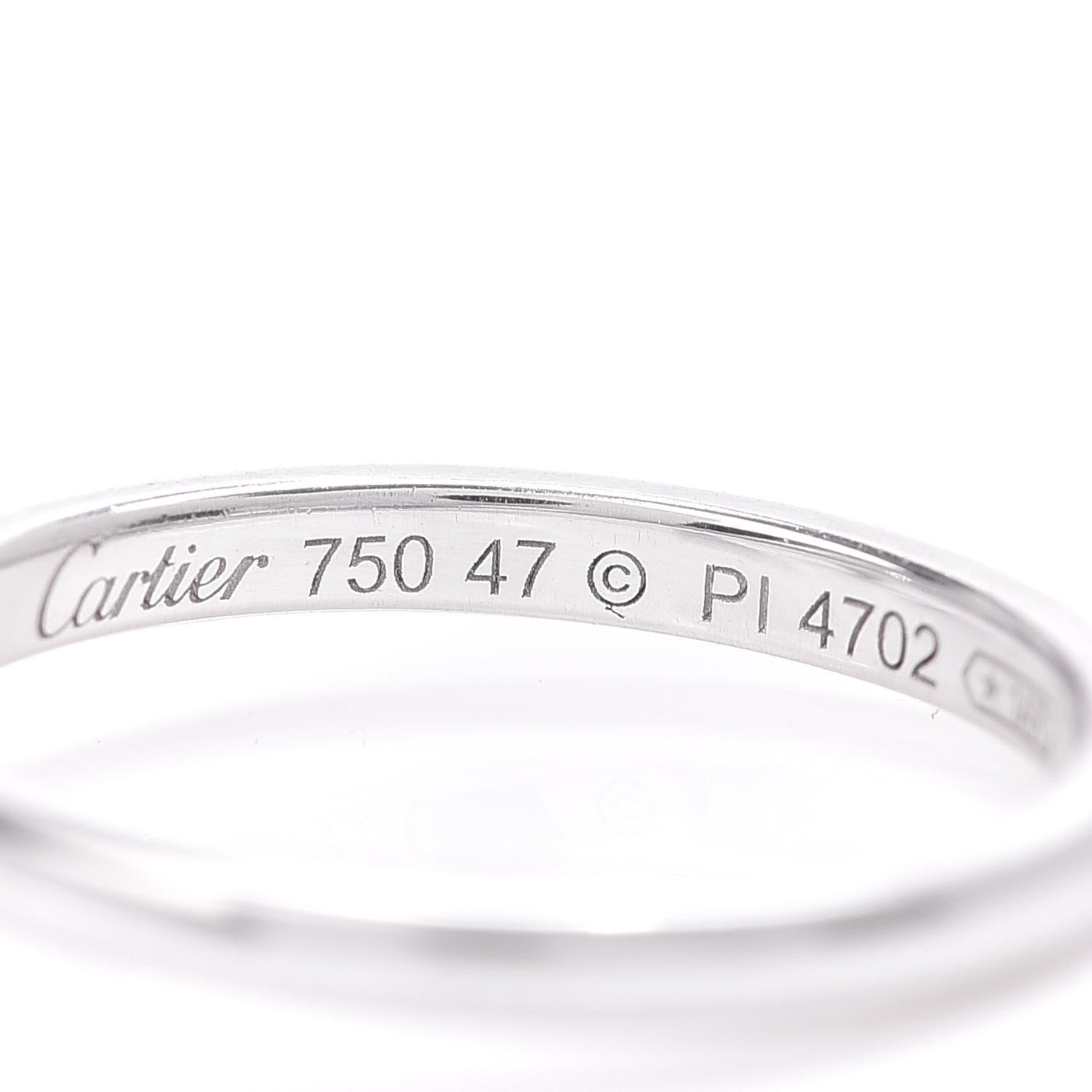 Cartier 18K White Gold Diamond D'Amour Heart Ring 47 4 5 of 5