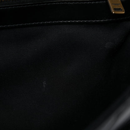 Saint Laurent Calfskin Y Quilted Monogram Large Loulou Chain Satchel Black 13 of 23