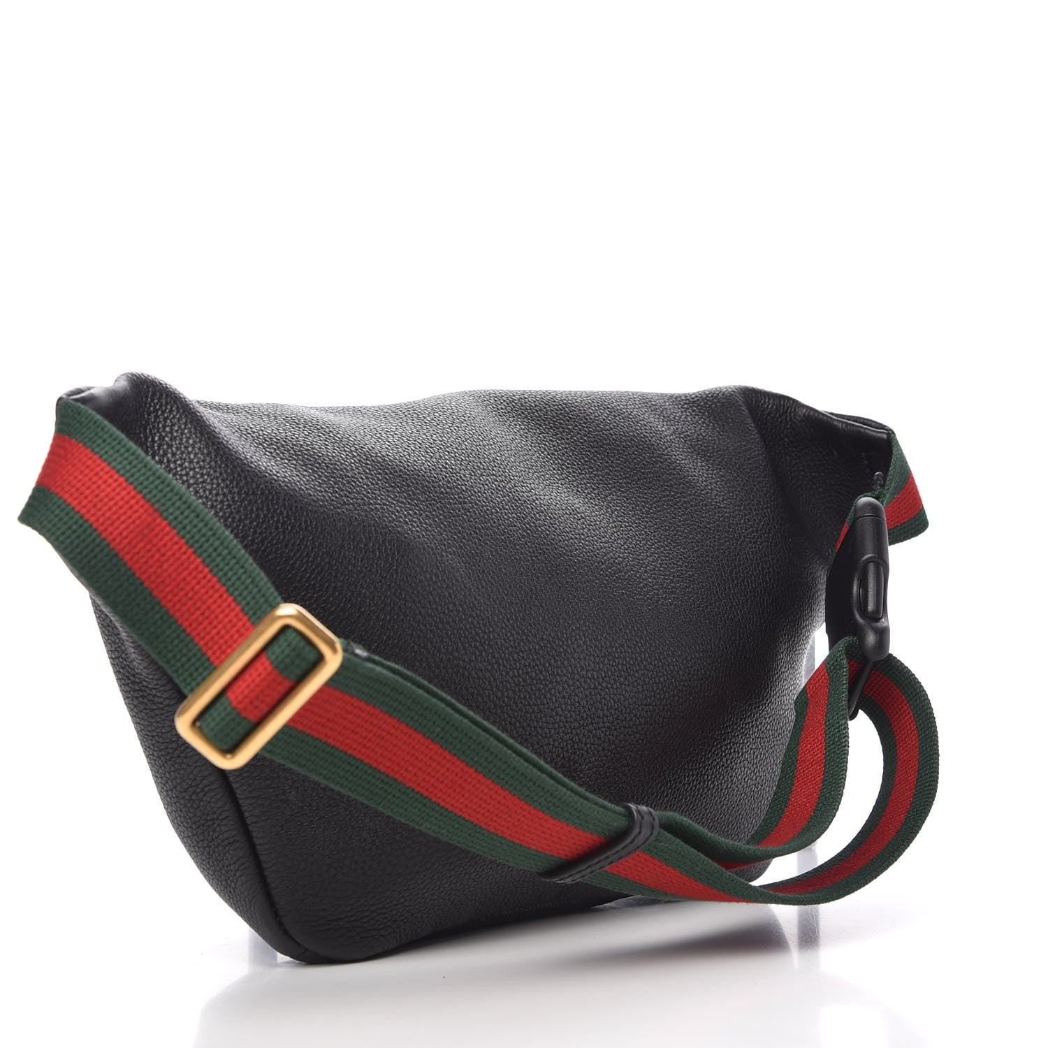 Gucci Grained Calfskin Logo Belt Bag Black 3 of 9