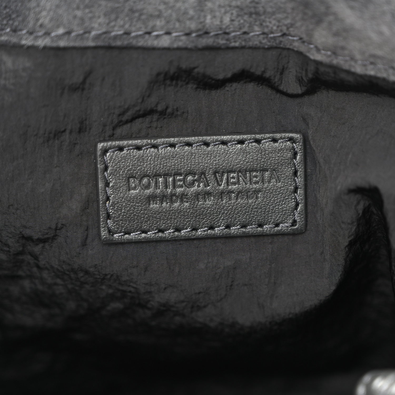Bottega Veneta Suede Calfskin Intrecciato Medium Dustbag Grey 6 of 9