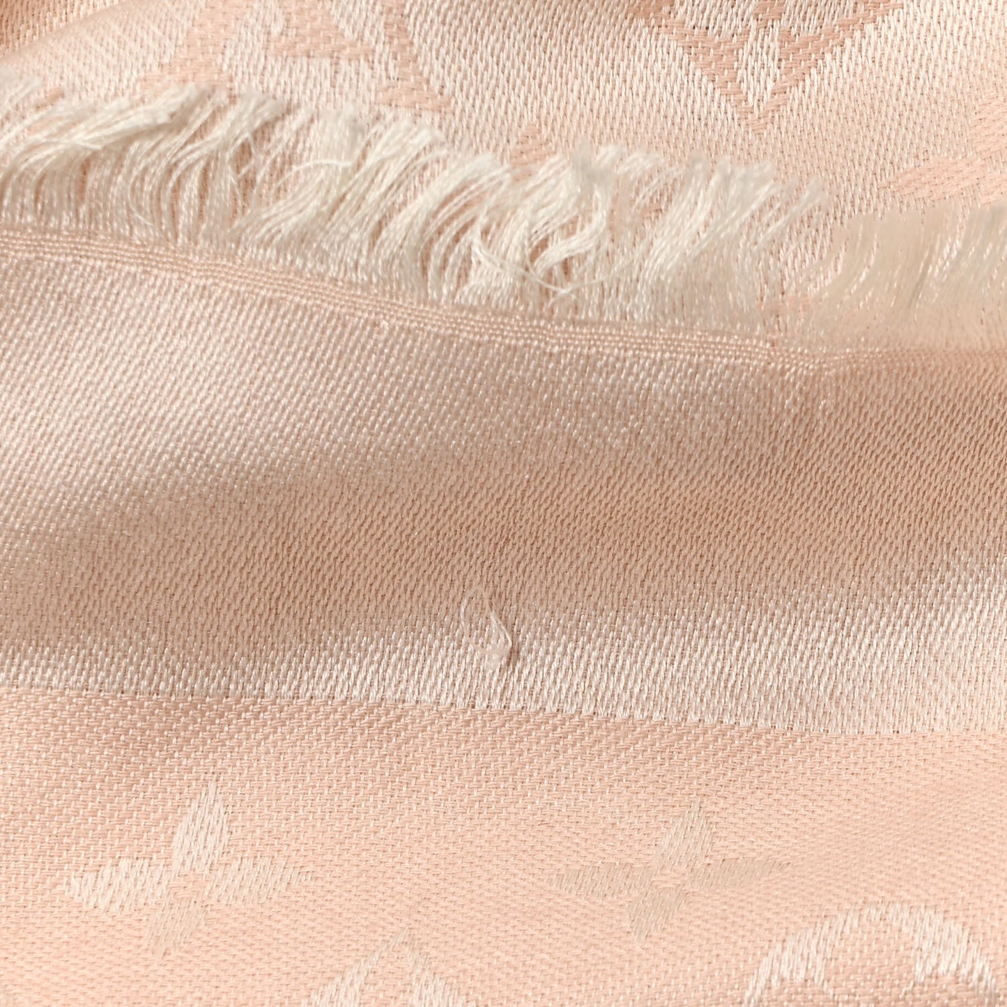 Silk Wool Monogram Shawl Rose