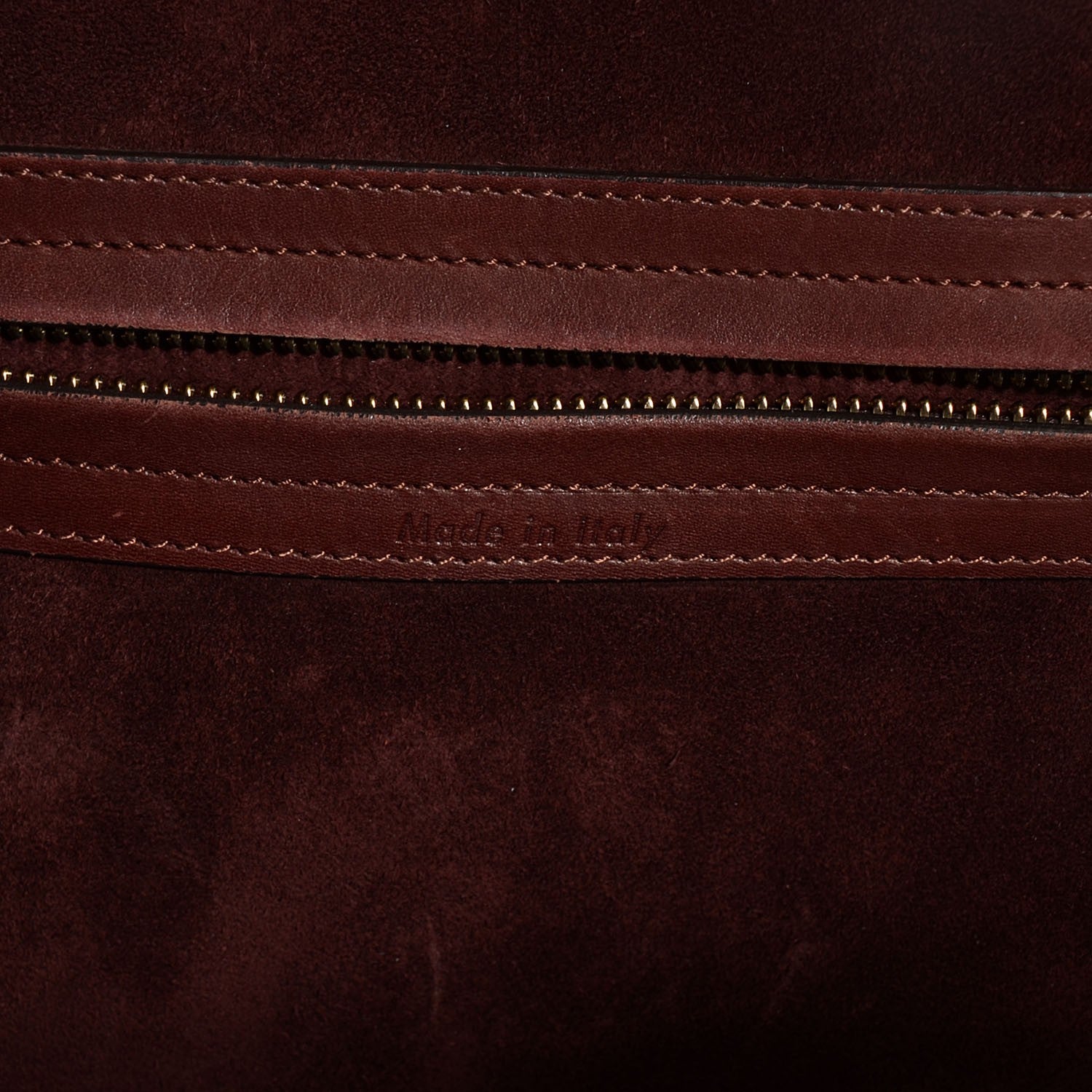 Celine Natural Calfskin Medium Phantom Luggage Burgundy 6 of 7