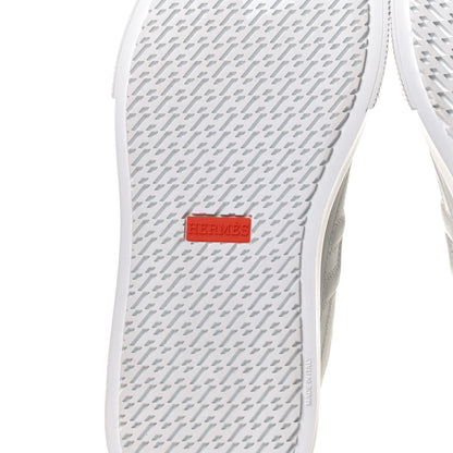 Hermes Calfskin Deep Sneakers 37 White Yellow 8 of 10