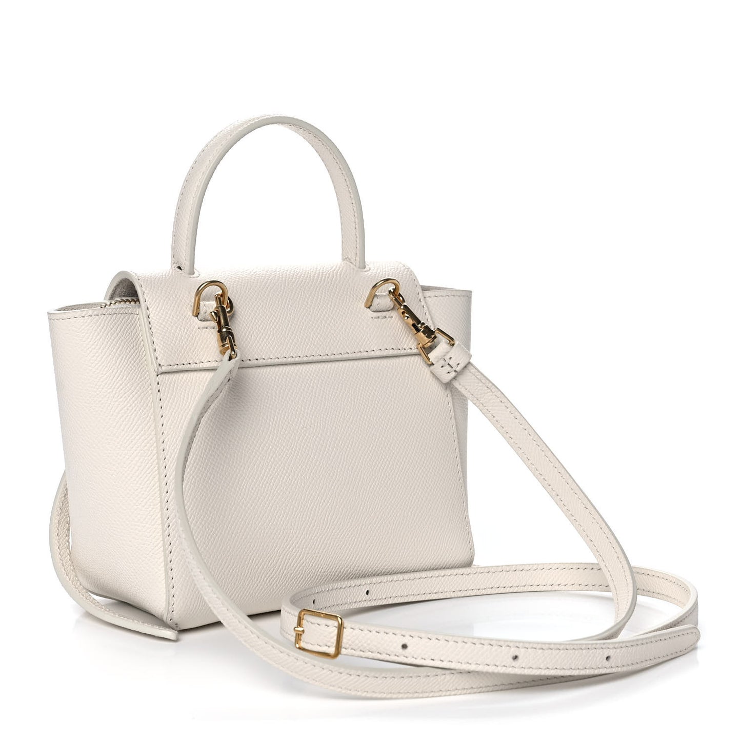 Grained Calfskin Pico Belt Bag Rice