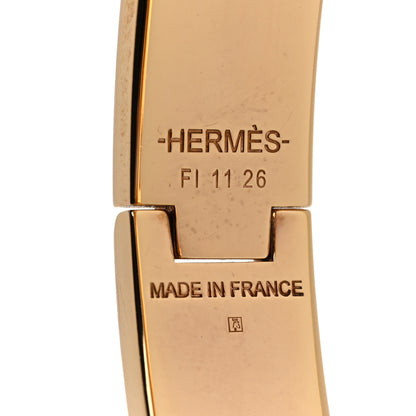 Hermes Enamel Narrow Clic Clac H Bracelet PM Marron Glace 4 of 5