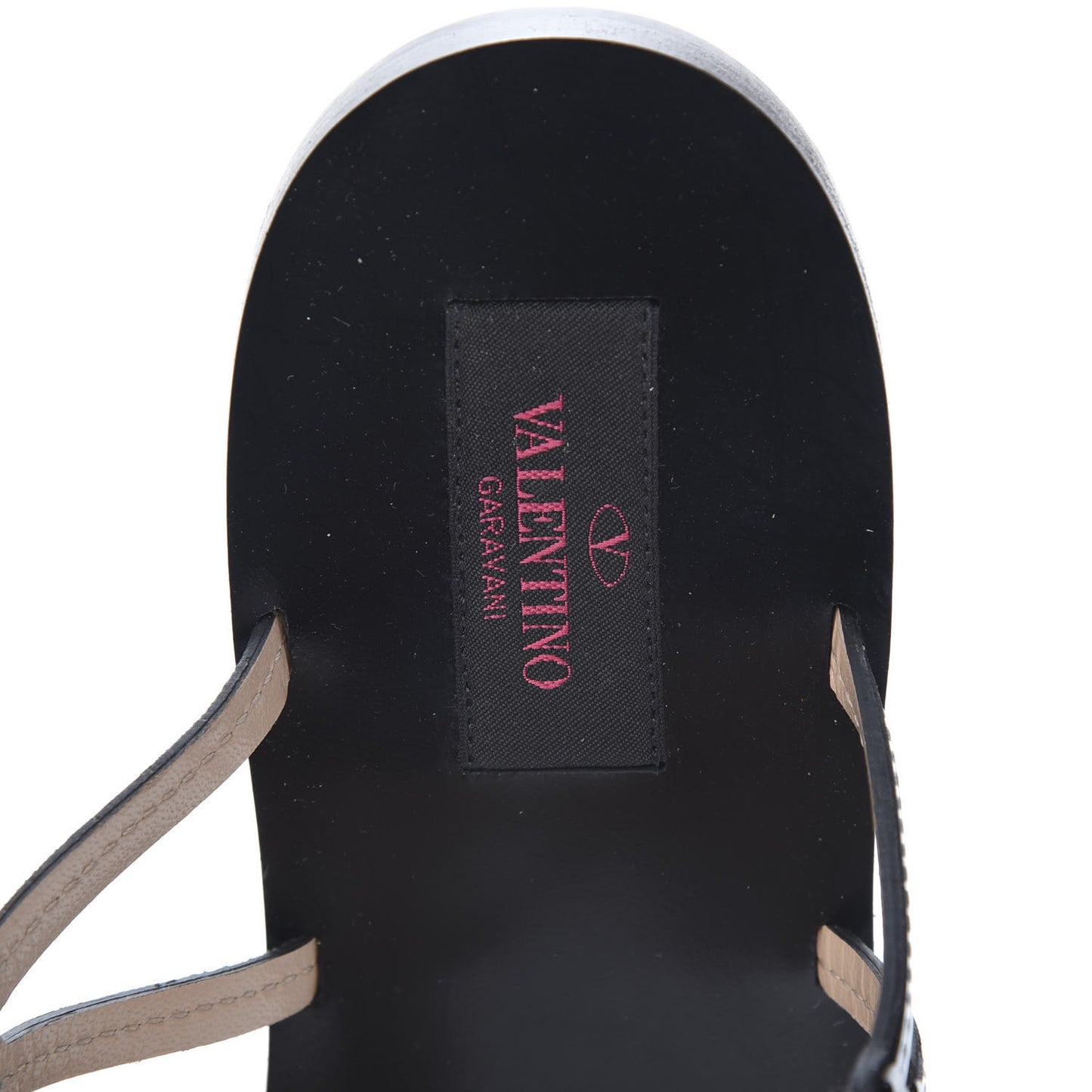 Nappa Loveblade Caged Flat Sandals 39 Black