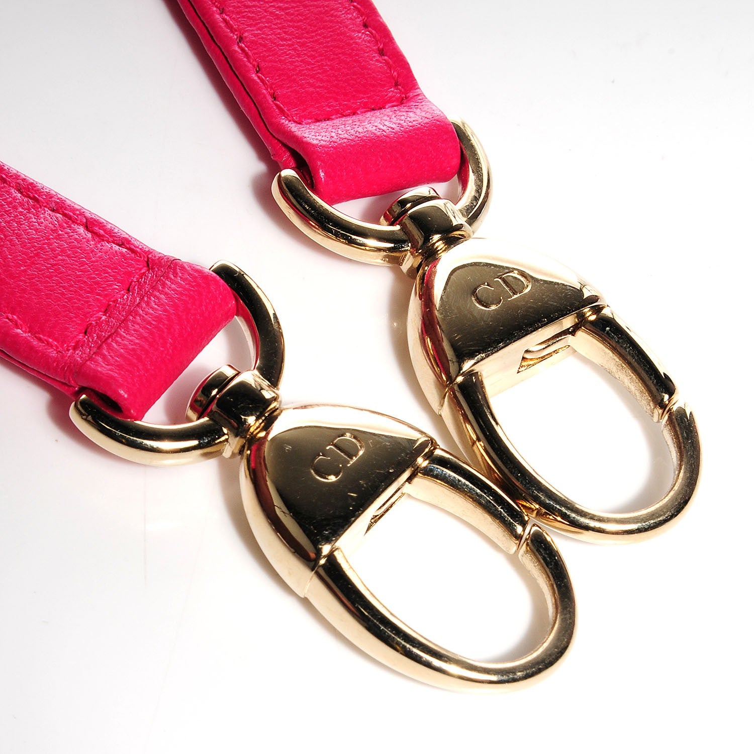 Christian Dior Lambskin Cannage Medium Lady Dior Hot Pink 9 of 9