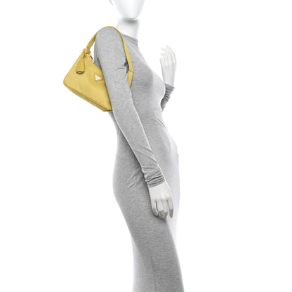 Prada Tessuto Nylon Saffiano Mini Re-Edition 2000 Bag Ananas 2 of 13
