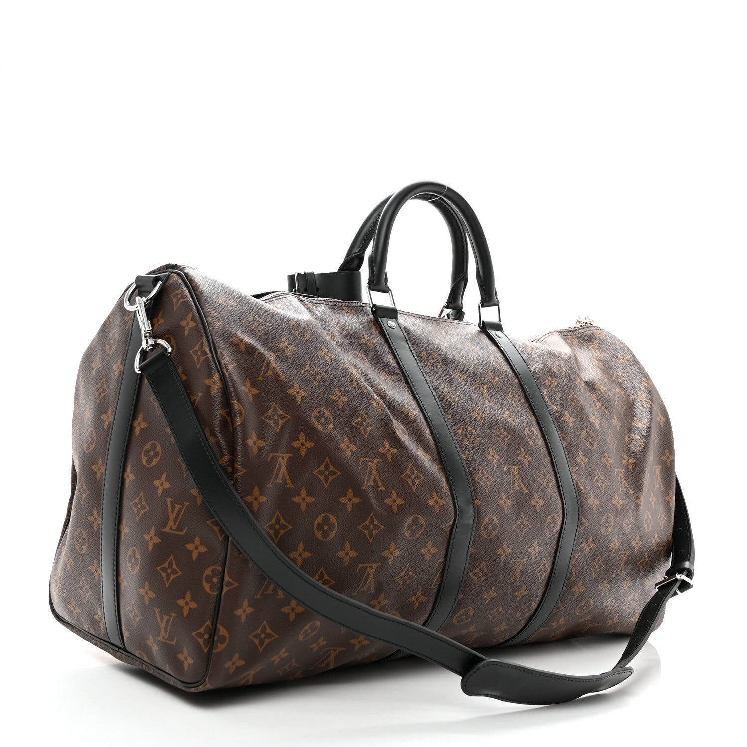 Louis Vuitton Monogram Macassar Keepall Bandouliere 55 2 of 9